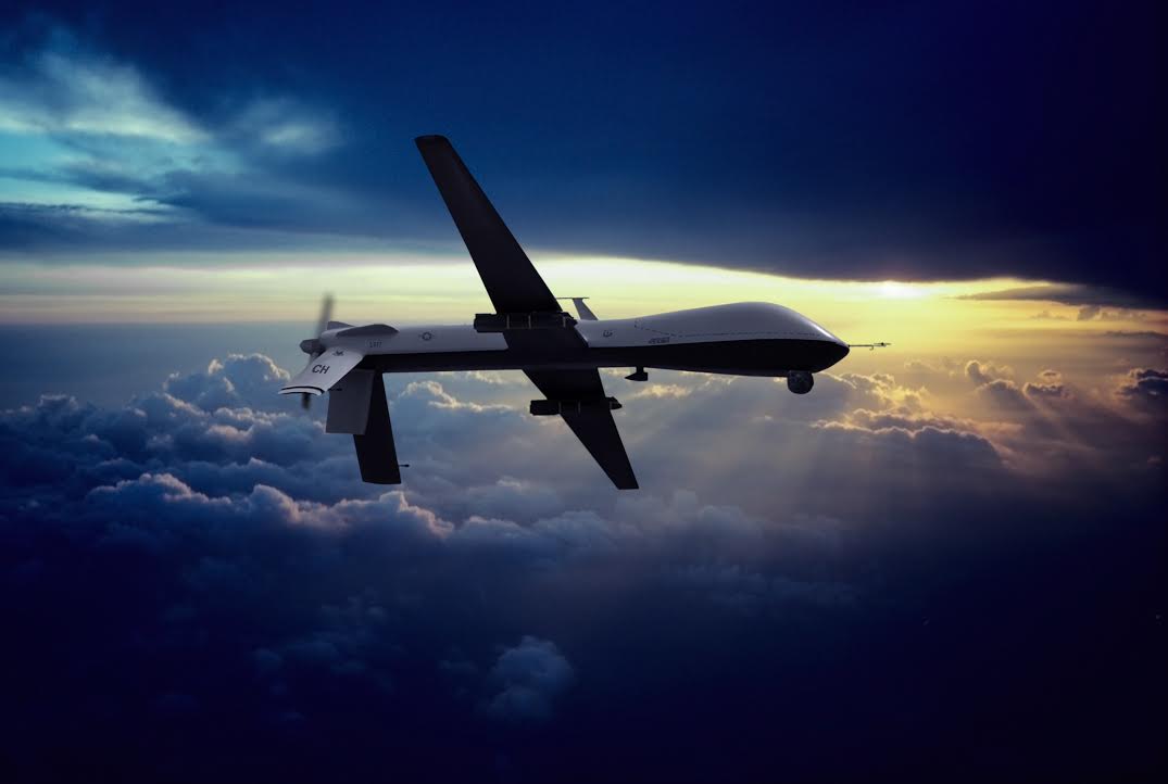 MQ-1 Predator Flying at Sunset. Picture by Erik Simonsen | Getty Images