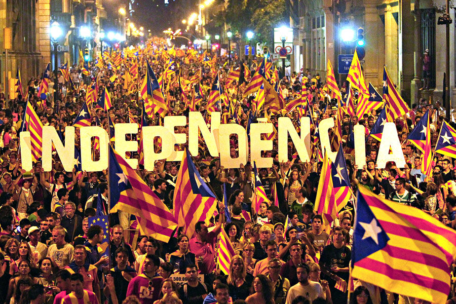 March for independence in September 2012 in Barcelona. Picture by Pere Virgili | Diari Ara